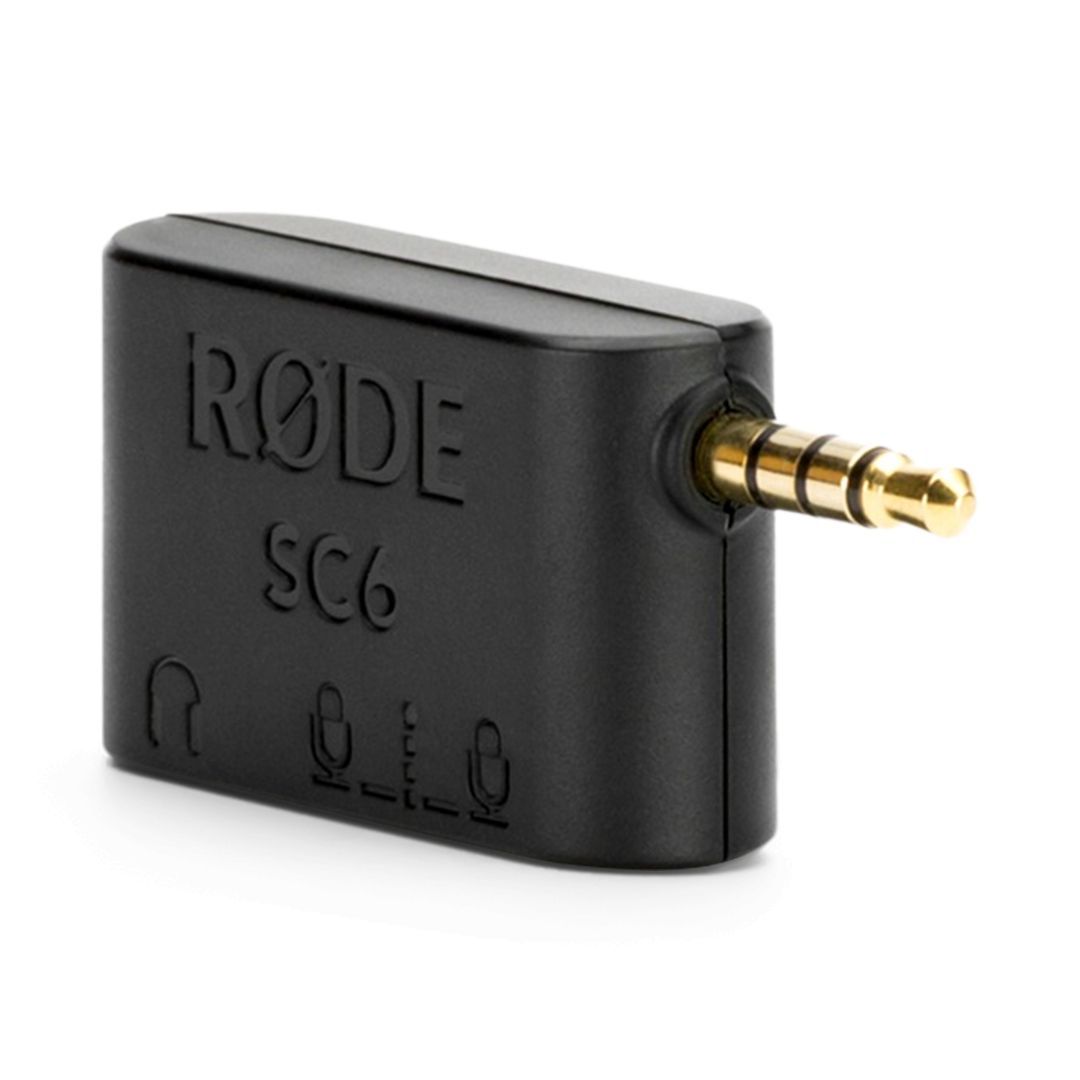 Rode SC6 Dual TRRS Adaptor for Smartphones Black Rode SC6 Dual TRRS Adaptor for Smartphones Black