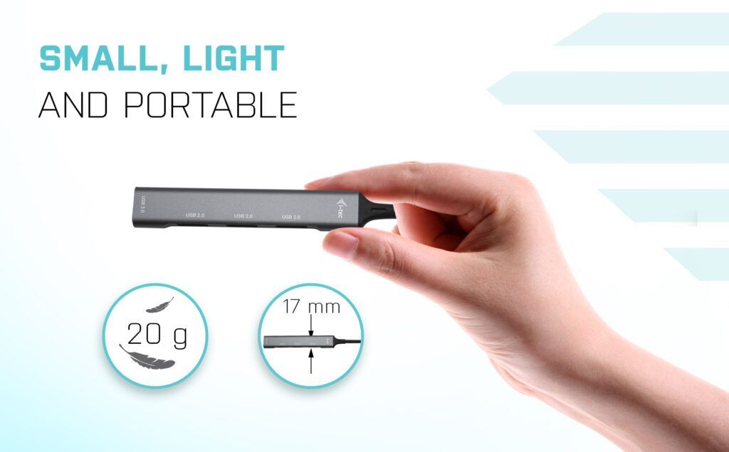 I-TEC 4 port USB 3.0/ USB 2.0 Metal Hub Grey