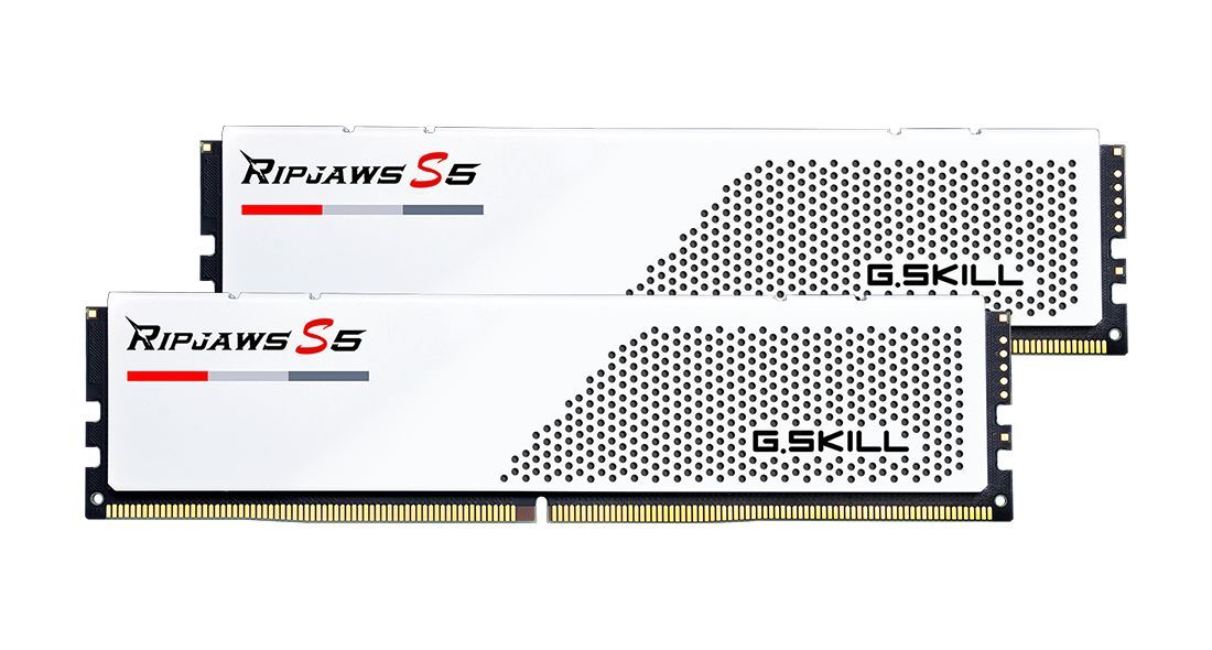 G.SKILL 48GB DDR5 5200MHz Kit(2x24GB) Ripjaws S5 White G.SKILL 48GB DDR5 5200MHz Kit(2x24GB) Ripjaws S5 White