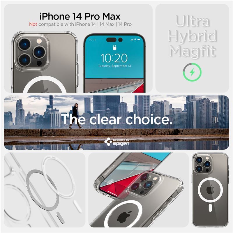 Spigen Ultra Hybrid MagSafe, white - iPhone 14 Pro Max Spigen Ultra Hybrid MagSafe, white - iPhone 14 Pro Max