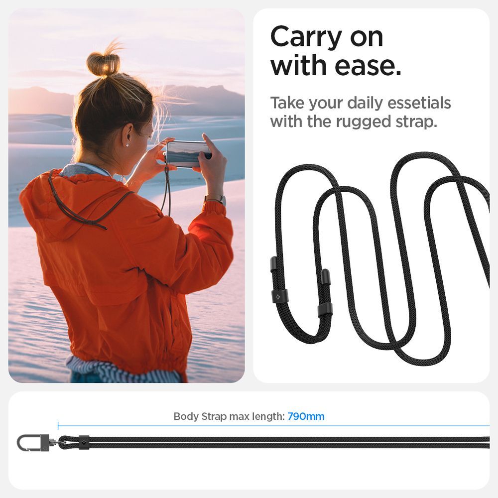 Spigen Crossbody Strap Black Spigen Crossbody Strap Black