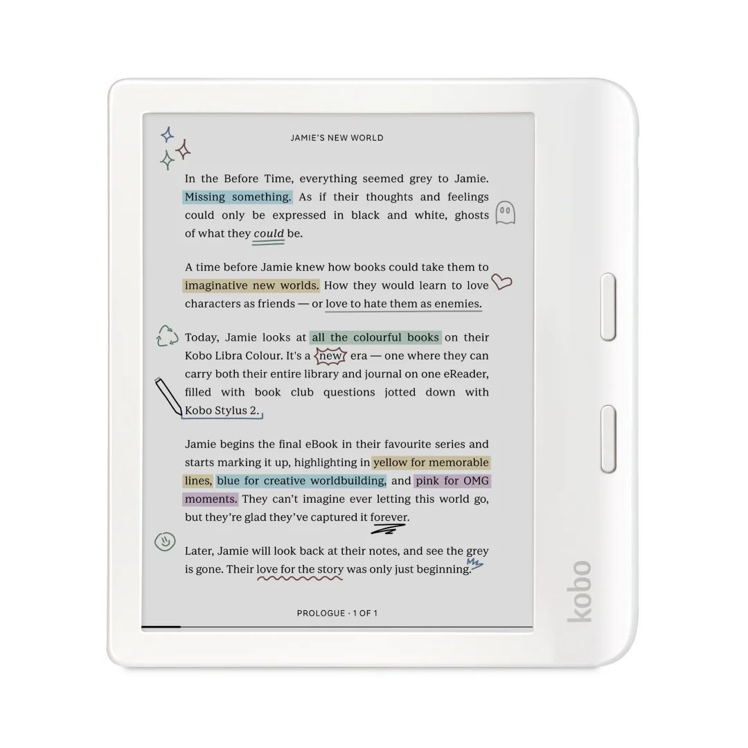 Kobo Libra Colour 7" E-book olvasó 32GB White Kobo Libra Colour 7" E-book olvasó 32GB White
