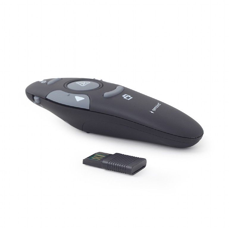 Gembird WP-L-11 Wireless Presenter Red Laser Black Gembird WP-L-11 Wireless Presenter Red Laser Black