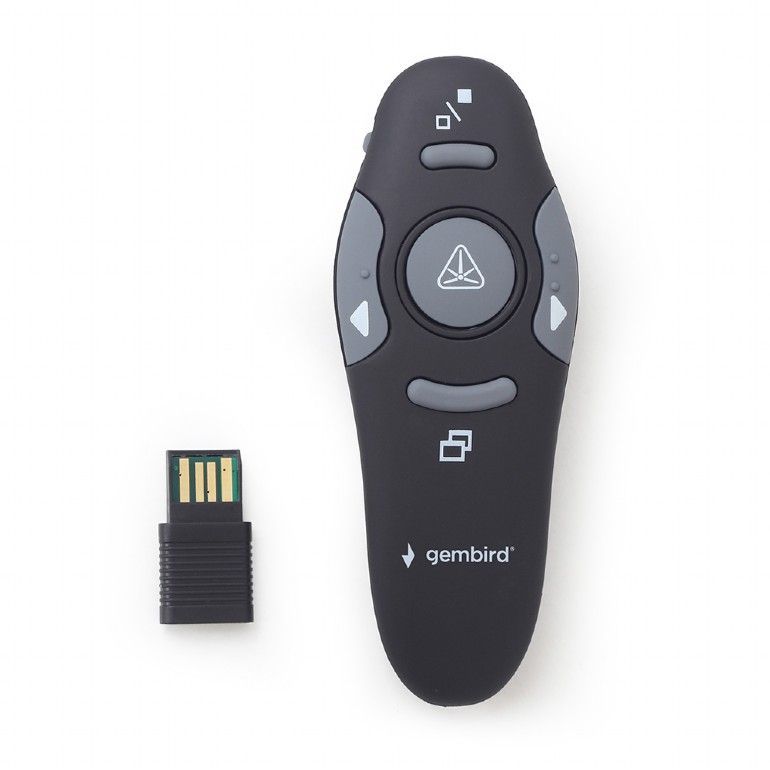 Gembird WP-L-11 Wireless Presenter Red Laser Black Gembird WP-L-11 Wireless Presenter Red Laser Black