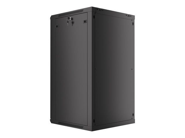 Lanberg 19" 22U Falra szerelhető Rackszekrény Black Lanberg 19" 22U Falra szerelhető Rackszekrény Black