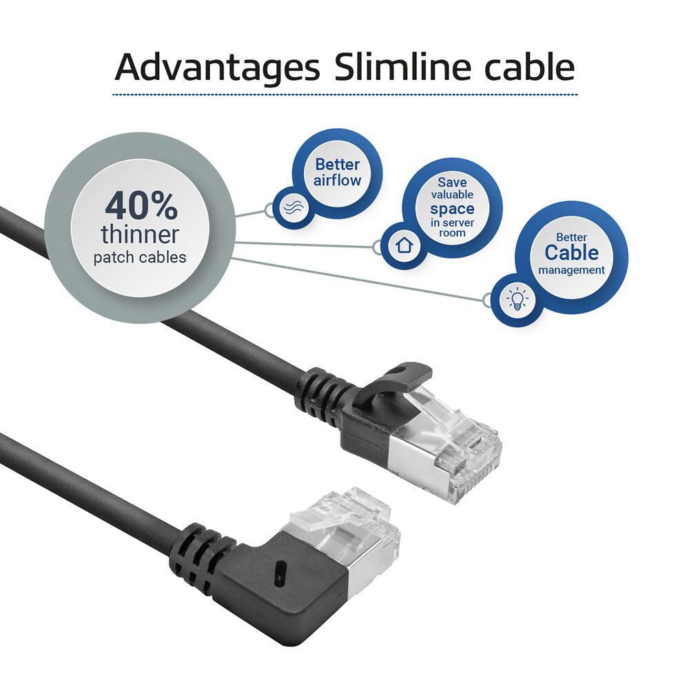ACT CAT6A U-FTP Patch Cable 5m Black ACT CAT6A U-FTP Patch Cable 5m Black
