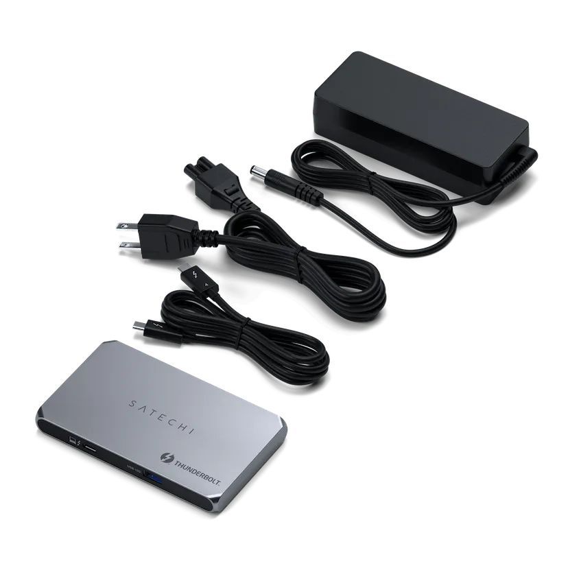 Satechi Aluminium Thunderbolt 4 Slim Hub Grey Satechi Aluminium Thunderbolt 4 Slim Hub Grey