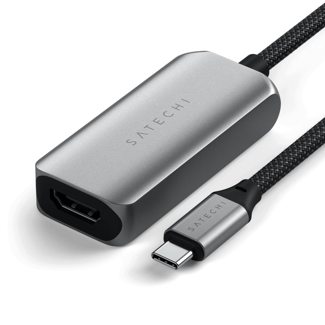 Satechi USB-C To HDMI 2.1 8K Adapter Grey Satechi USB-C To HDMI 2.1 8K Adapter Grey