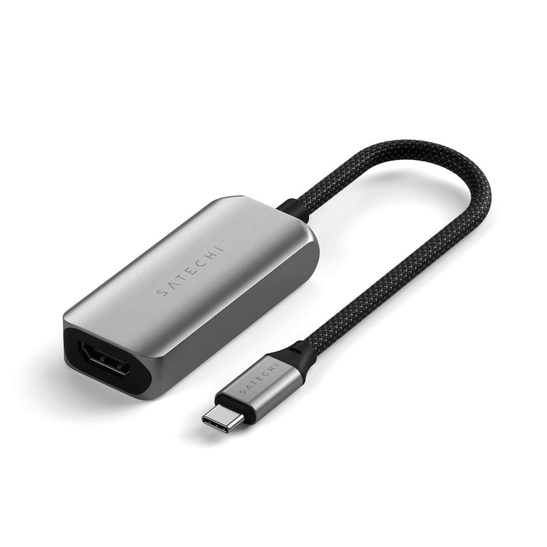 Satechi USB-C To HDMI 2.1 8K Adapter Grey Satechi USB-C To HDMI 2.1 8K Adapter Grey