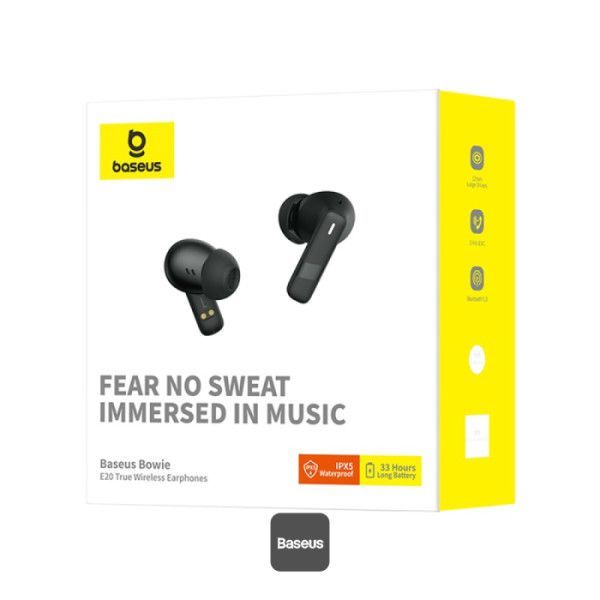 Baseus Bowie E20 Bluetooth Headset Black Baseus Bowie E20 Bluetooth Headset Black