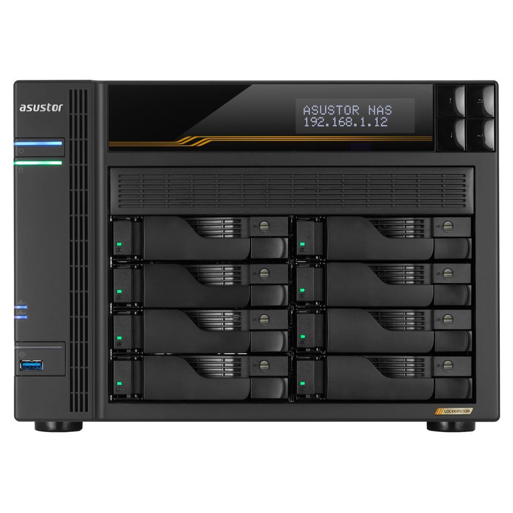 Asustor NAS AS6804T (16GB) (8xHDD + 4xM.2 SSD) Asustor NAS AS6804T (16GB) (8xHDD + 4xM.2 SSD)