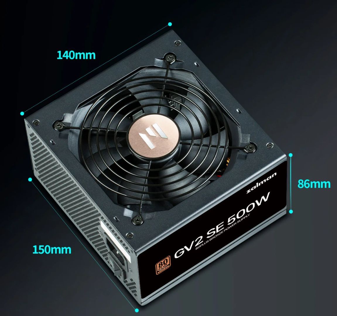 Zalman 500W 80+ Bronze ZM500-GV2SE Zalman 500W 80+ Bronze ZM500-GV2SE