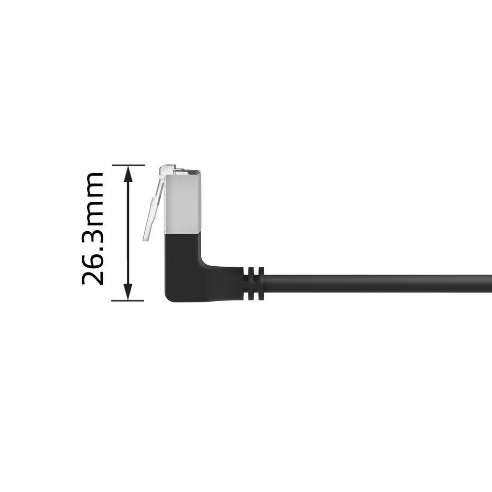 ACT CAT6A U-FTP Patch Cable 0,25m Black ACT CAT6A U-FTP Patch Cable 0,25m Black