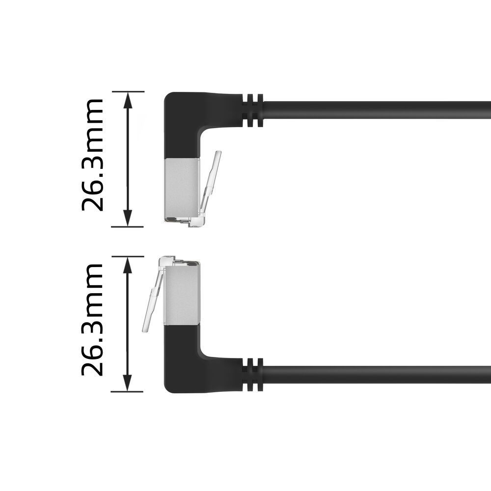ACT CAT6A U-FTP Patch Cable 0,5m Black ACT CAT6A U-FTP Patch Cable 0,5m Black