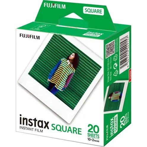 Fujifilm Instax Square Film White Frame 2x10 Pack
