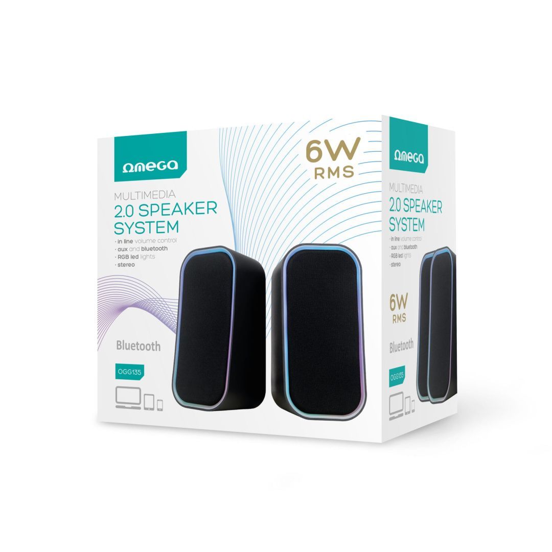 Platinet Omega OGG135 RGB Bluetooth Speaker Black Platinet Omega OGG135 RGB Bluetooth Speaker Black