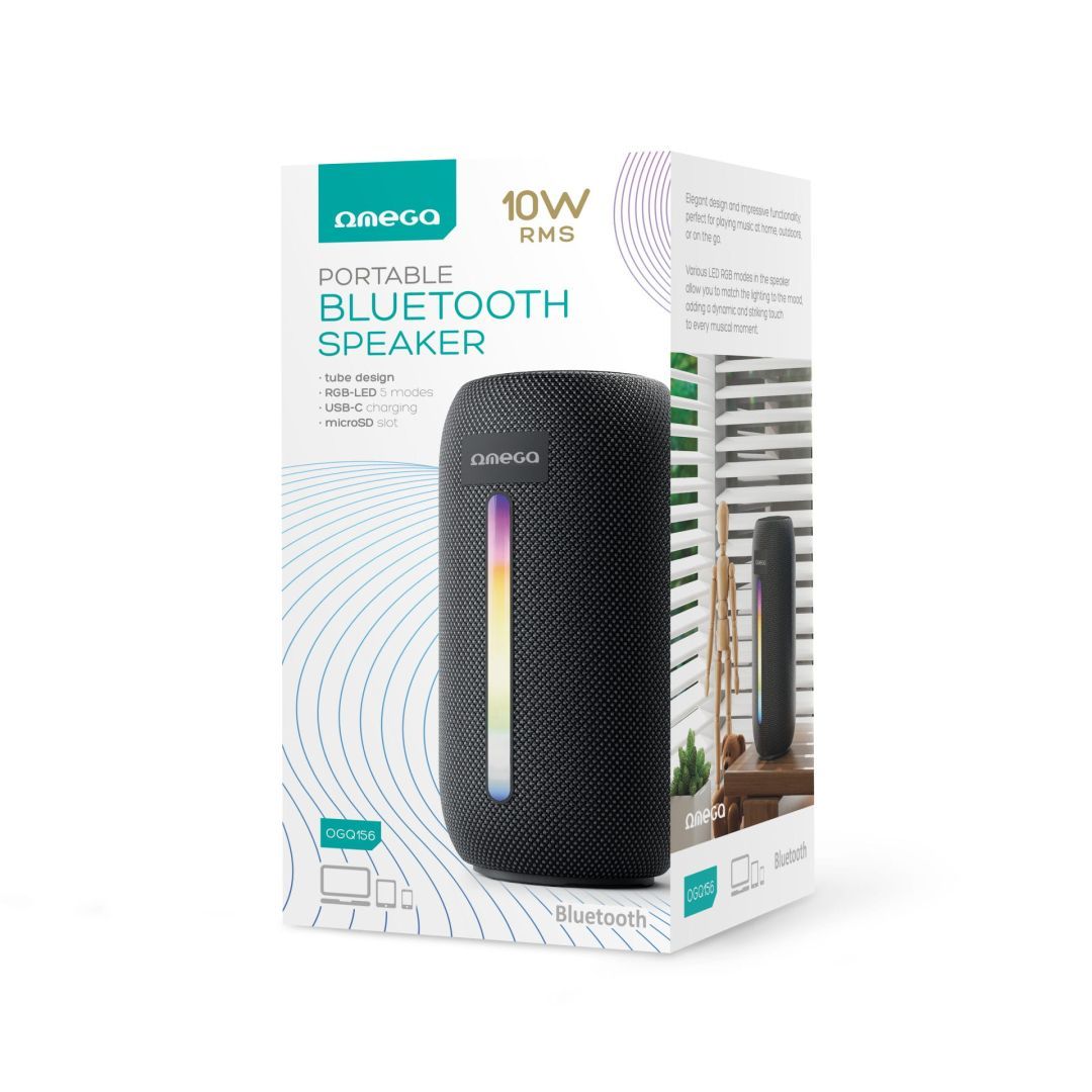 Platinet Omega OGQ156 RGB Bluetooth Speaker Black Platinet Omega OGQ156 RGB Bluetooth Speaker Black