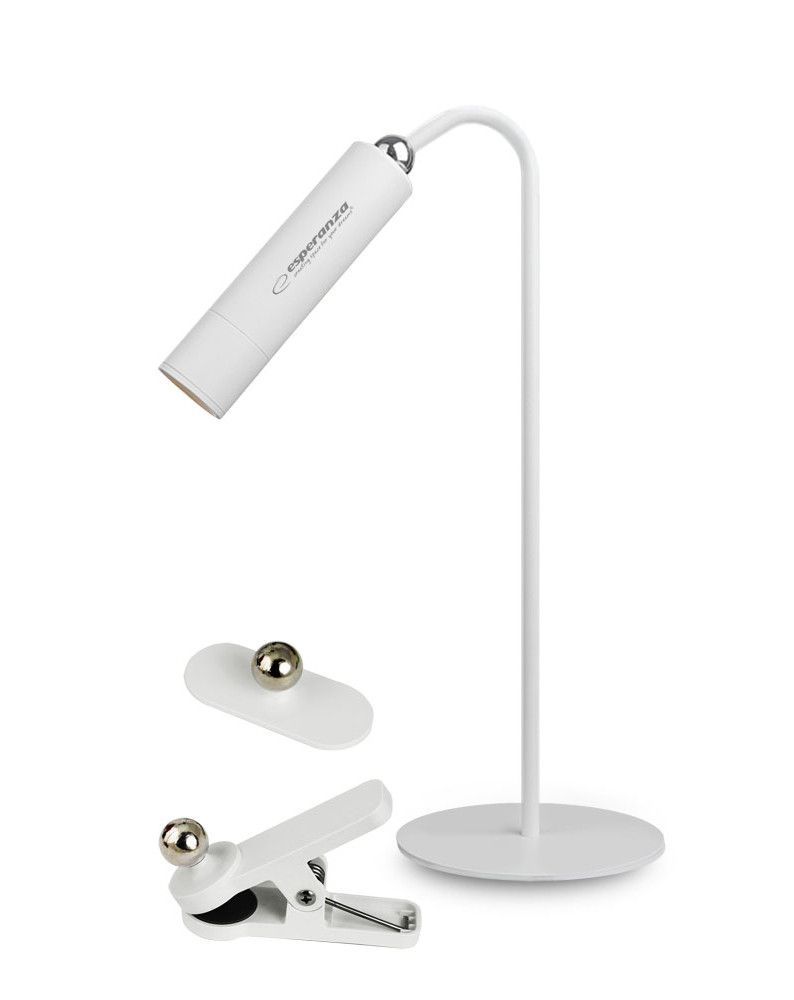 Esperanza Agena Desk Lamp White Esperanza Agena Desk Lamp White