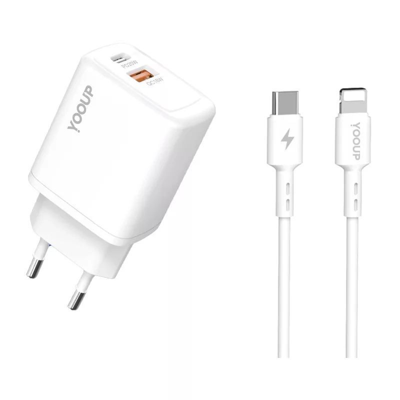 YOOUP NC56-D 20W Lightning cable 1m White YOOUP NC56-D 20W Lightning cable 1m White