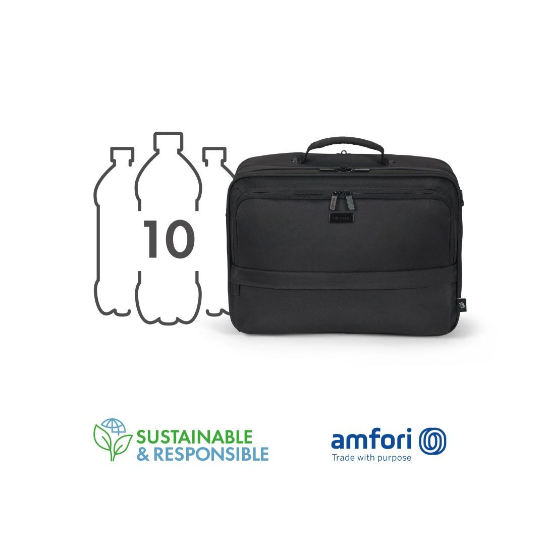 Dicota Multi Twin Eco CORE Clamshell Notebook táska 14-16" Black Dicota Multi Twin Eco CORE Clamshell Notebook táska 14-16" Black