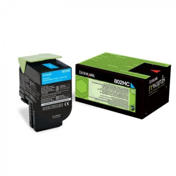 Lexmark 802HC High Cyan toner Lexmark 802HC High Cyan toner