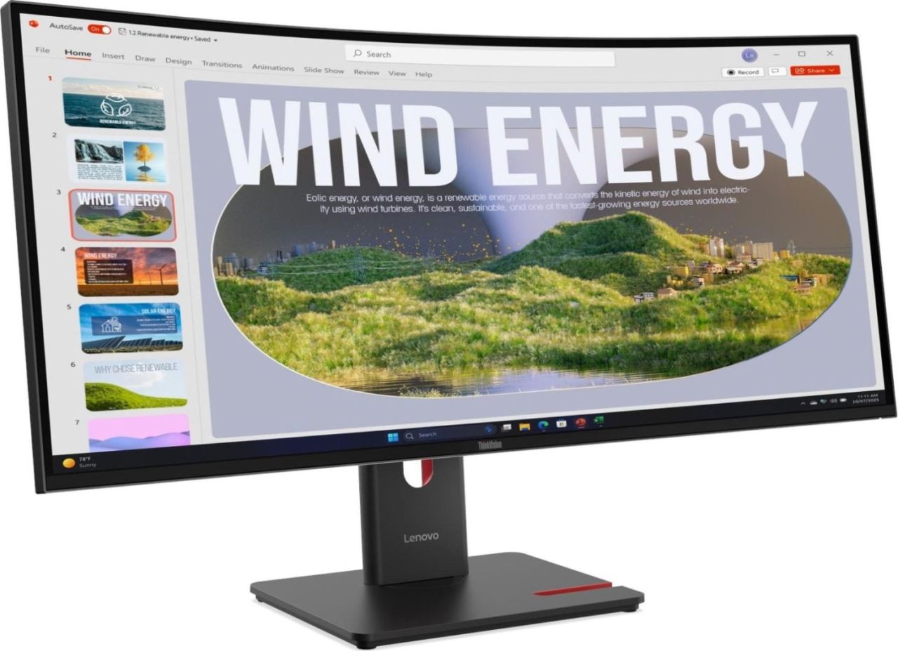 Lenovo 34" T34WD-40 LED Curved