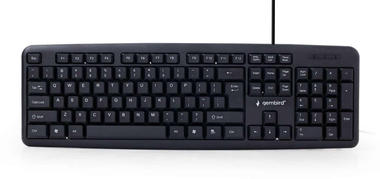 Gembird KB-U-103 Standard keyboard Black US Gembird KB-U-103 Standard keyboard Black US