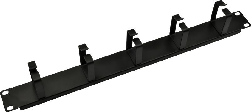 Nestron 19" kábel rendező panel; 1U; vízszintes; fém Nestron 19" kábel rendező panel; 1U; vízszintes; fém