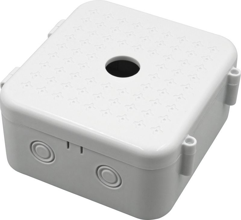 Nestron Univerzális beltéri kötődoboz kamerákhoz; oldalra nyitható; műanyag; 128x140x64mm Nestron Univerzális beltéri kötődoboz kamerákhoz; oldalra nyitható; műanyag; 128x140x64mm