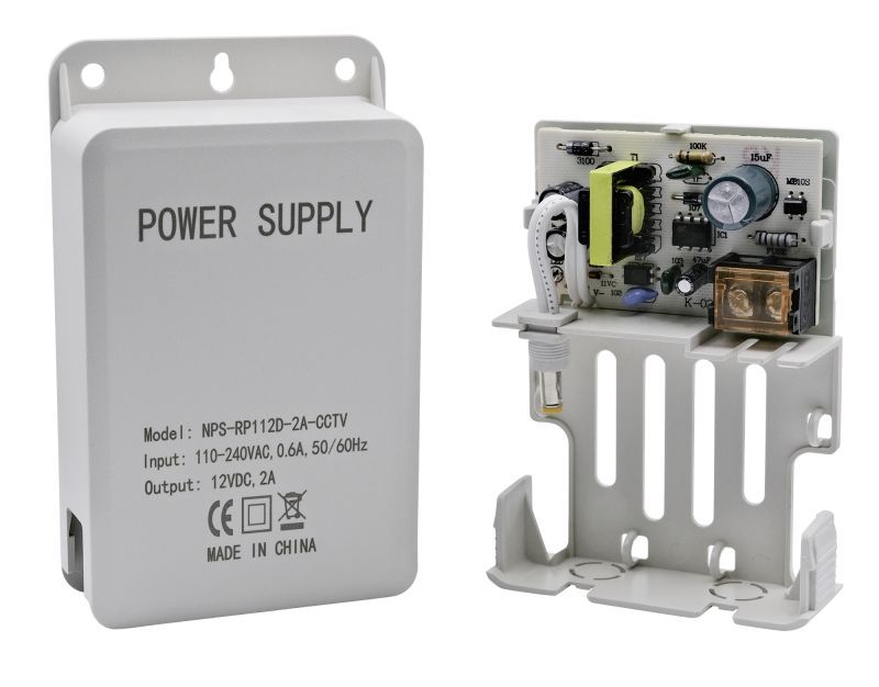 Nestron Falra szerelhető CCTV tápegység 12 VDC/2 A Nestron Falra szerelhető CCTV tápegység 12 VDC/2 A