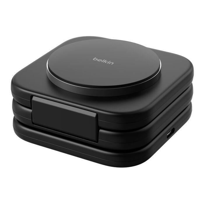 Belkin BoostCharge Pro 3-in-1 Magnetic Wireless Charging Travel Pad with Qi2 15W Belkin BoostCharge Pro 3-in-1 Magnetic Wireless Charging Travel Pad with Qi2 15W
