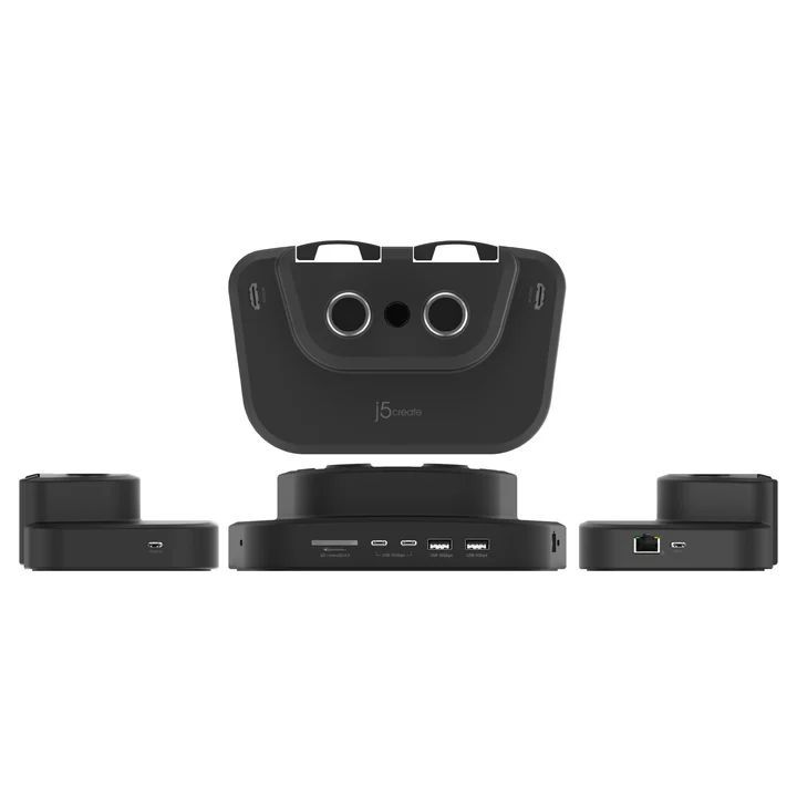 j5create JTSA302 Ergonomic Dual-Monitor Mount with Docking Station