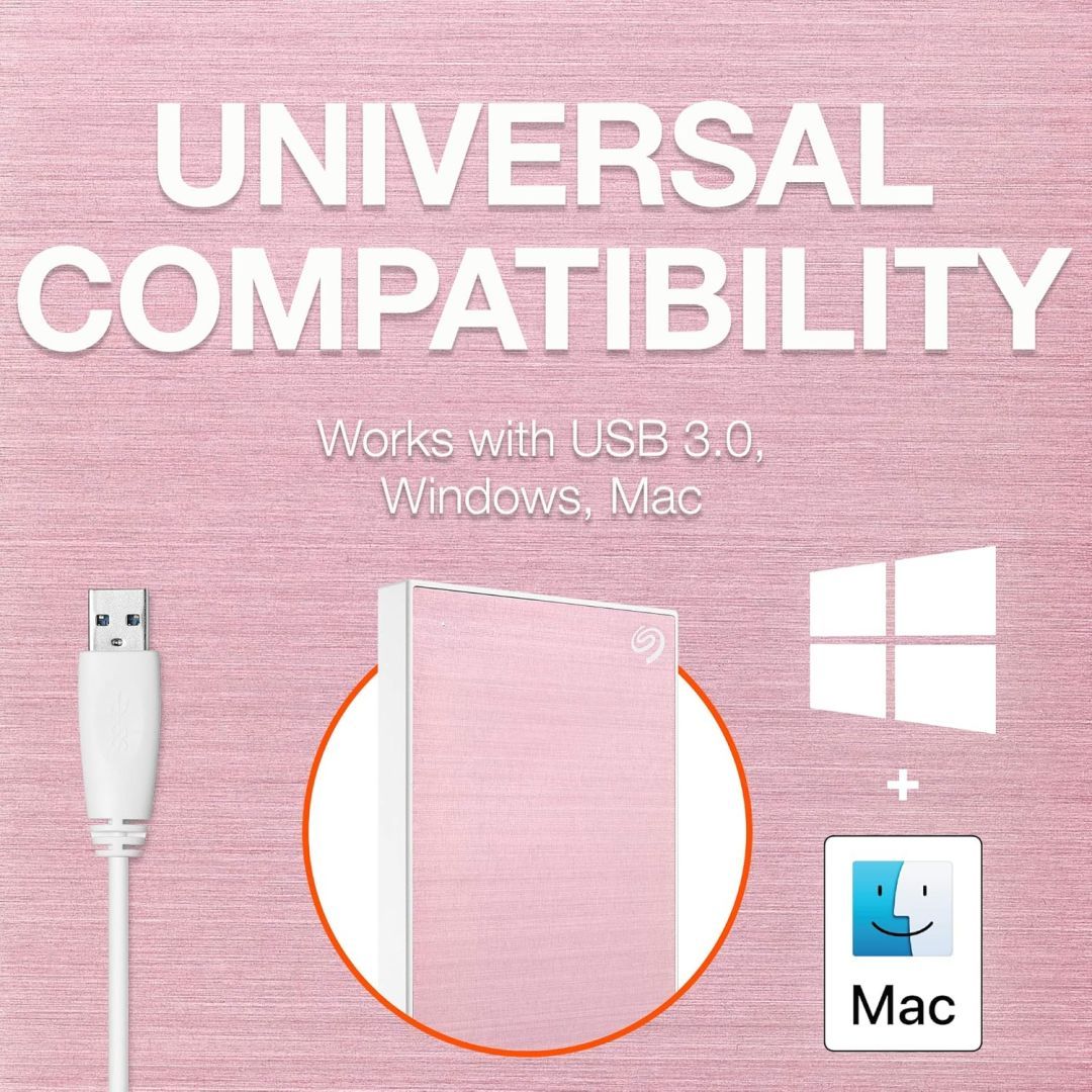 Seagate 2TB 2,5" USB3.0 One Touch HDD Rose Gold Seagate 2TB 2,5" USB3.0 One Touch HDD Rose Gold