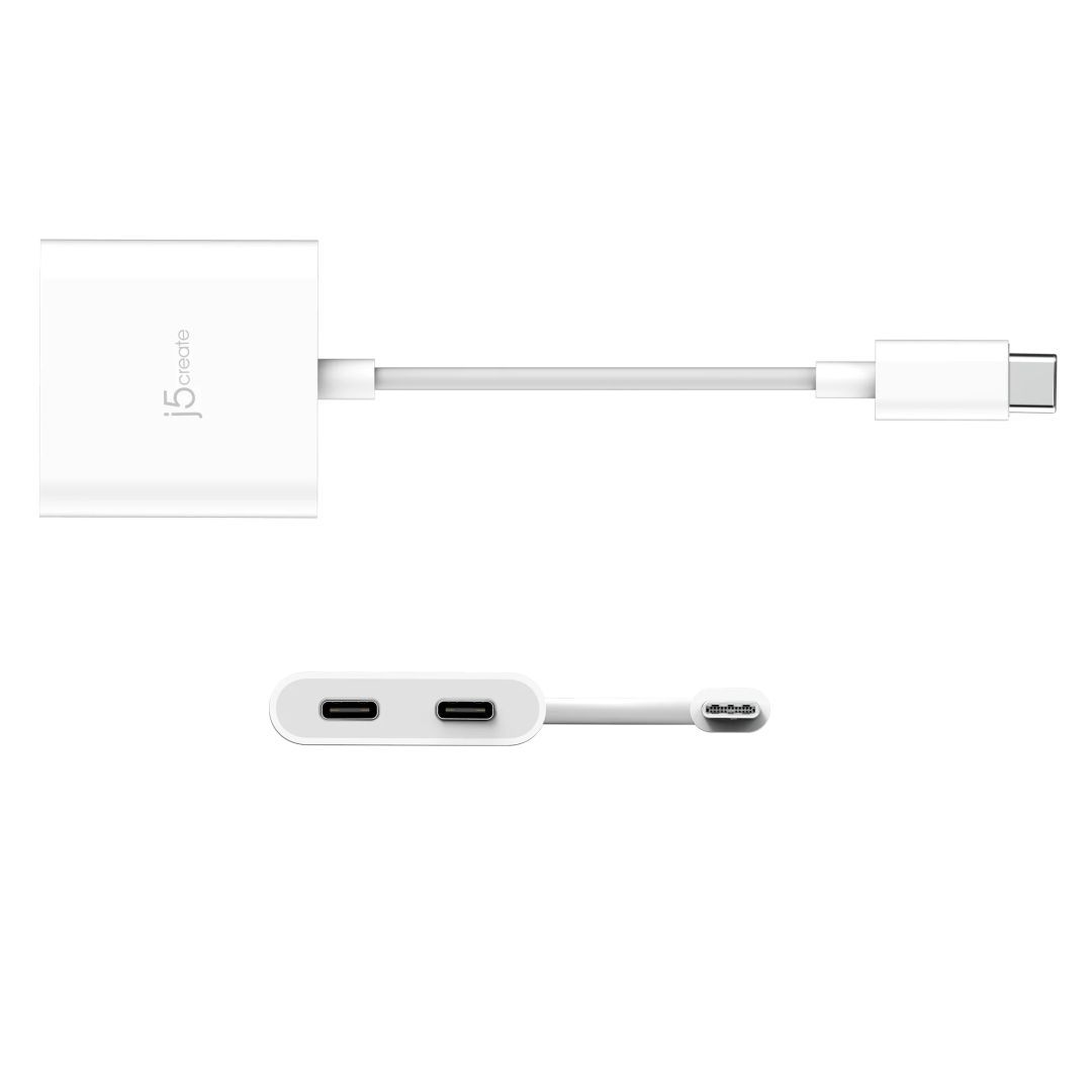 j5create USB-C to Dual USB-C with Video or Power Delivery j5create USB-C to Dual USB-C with Video or Power Delivery