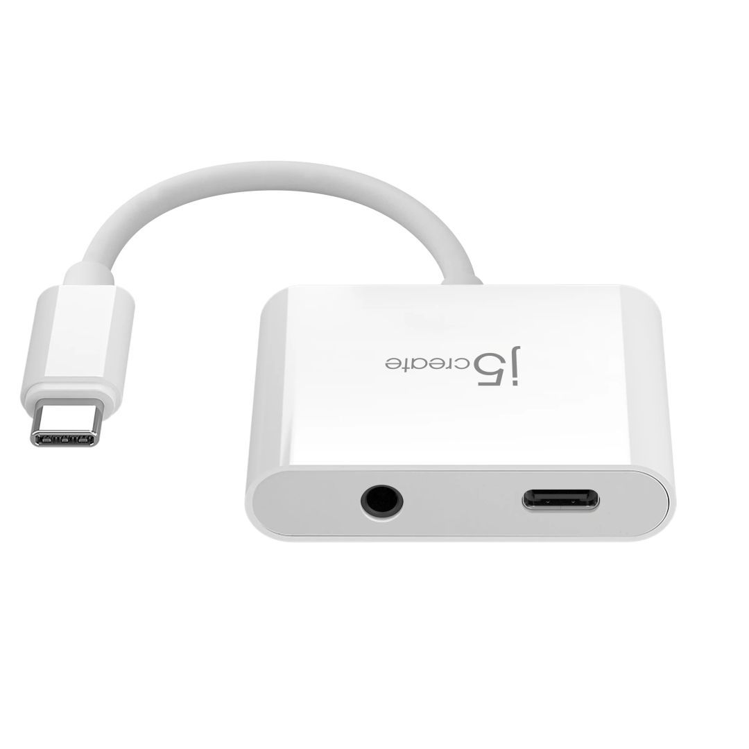 j5create USB-C to 3.5mm Audio Adapter with Power Delivery j5create USB-C to 3.5mm Audio Adapter with Power Delivery