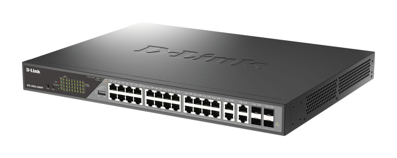 D-Link DSS-200G-28MPP 28-Port Gigabit Ethernet Surveillance Switches D-Link DSS-200G-28MPP 28-Port Gigabit Ethernet Surveillance Switches
