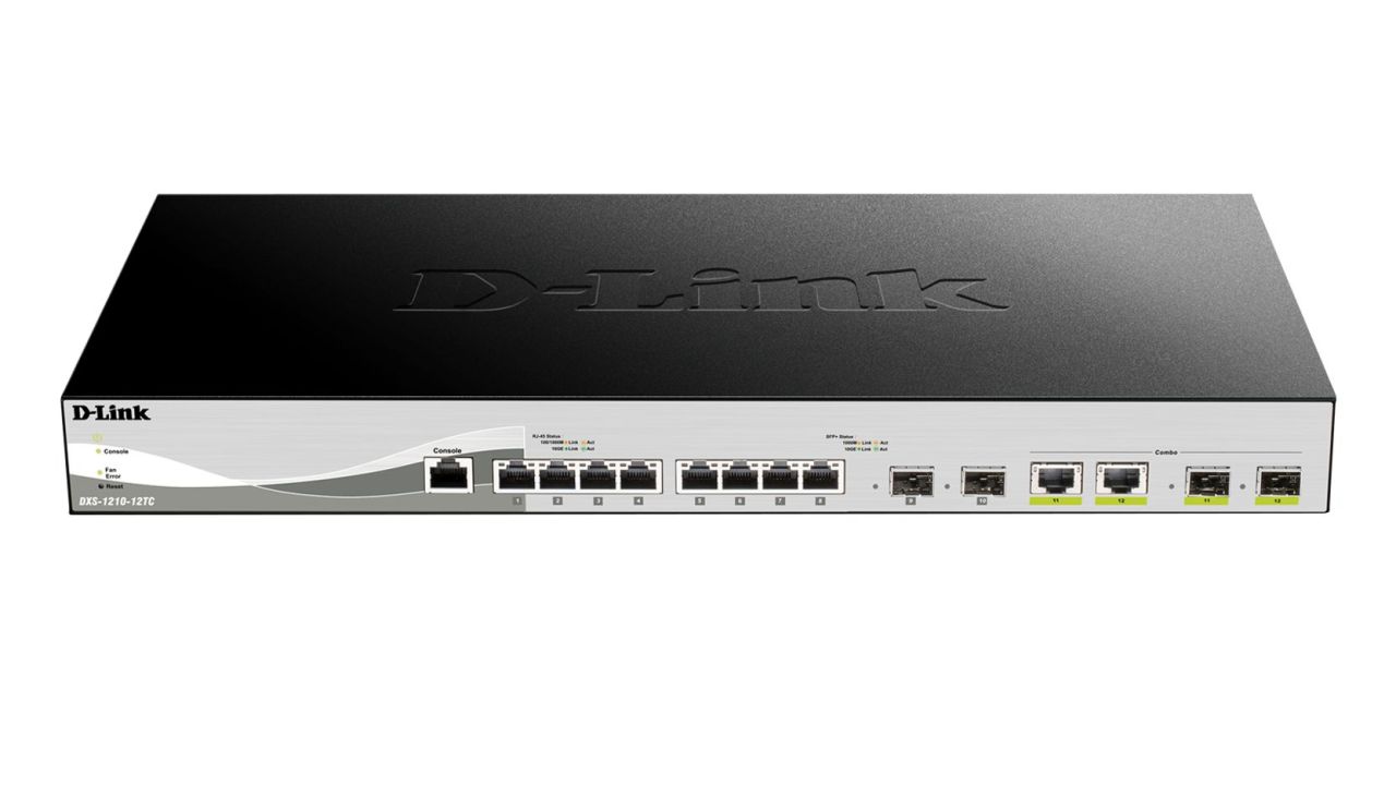 D-Link DXS-1210-12TC 12-Port 10GBASE-T Web Smart Switch including 2 SFP D-Link DXS-1210-12TC 12-Port 10GBASE-T Web Smart Switch including 2 SFP