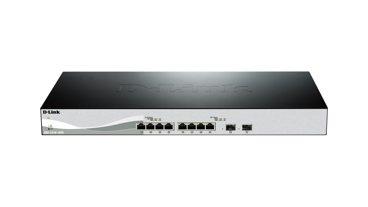D-Link DXS-1210-10TS 10 Port 10 Gigabit Ethernet Smart Managed Switches D-Link DXS-1210-10TS 10 Port 10 Gigabit Ethernet Smart Managed Switches