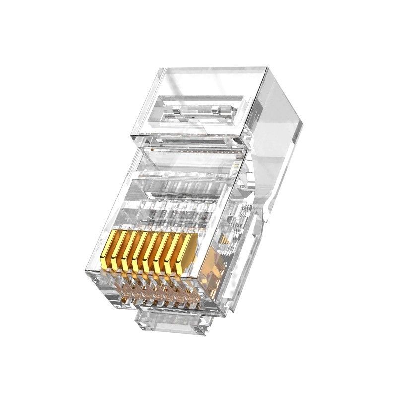 Nestron UTP RJ45 csatlakozó; Cat6/Cat6e; fali és patch kábelekhez; 10 db/csomag Nestron UTP RJ45 csatlakozó; Cat6/Cat6e; fali és patch kábelekhez; 10 db/csomag