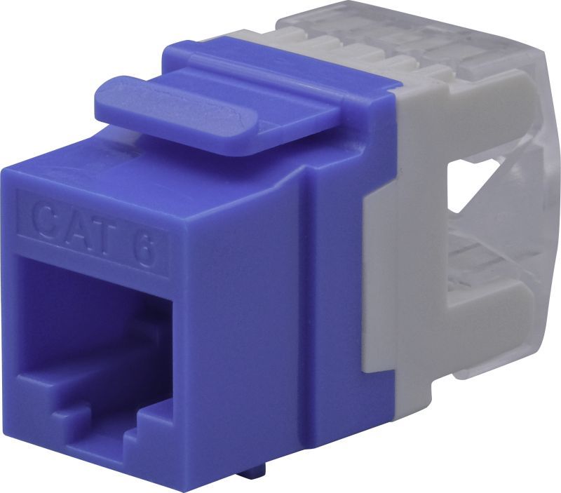 Nestron Keystone UTP csatlakozó; Cat6; 180°; dual IDC (Krone/110); kék Nestron Keystone UTP csatlakozó; Cat6; 180°; dual IDC (Krone/110); kék
