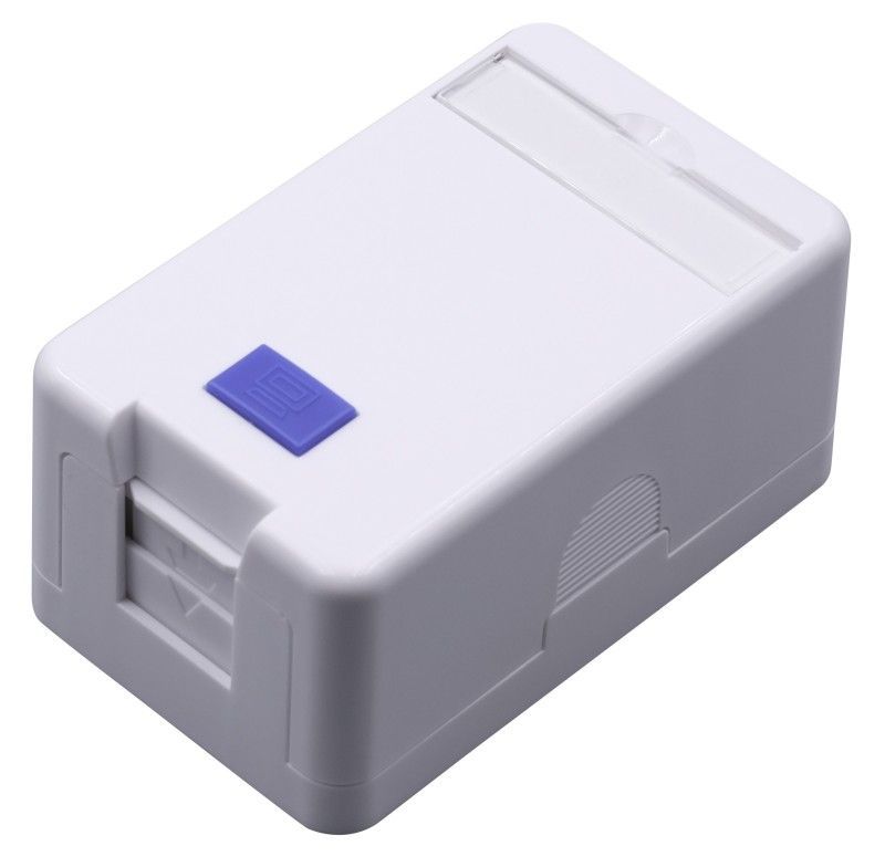 Nestron Keystone fali aljzat, felületre szerelhető; 1 portos; árnyékolatlan; 90°/180° keystone kompatibilis