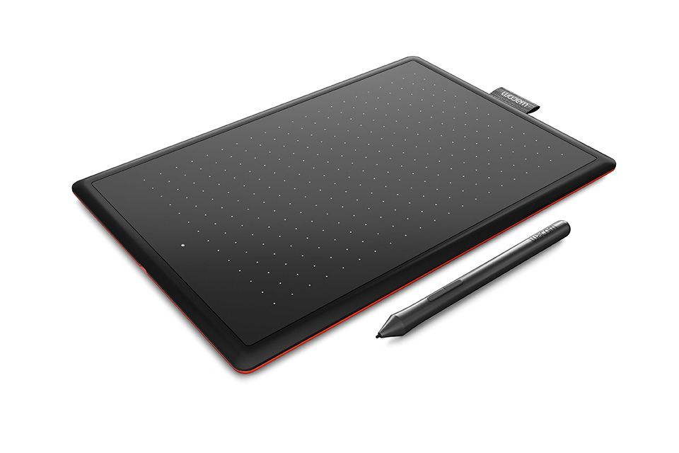 Wacom One Medium digitalizáló tábla Black/Red Wacom One Medium digitalizáló tábla Black/Red