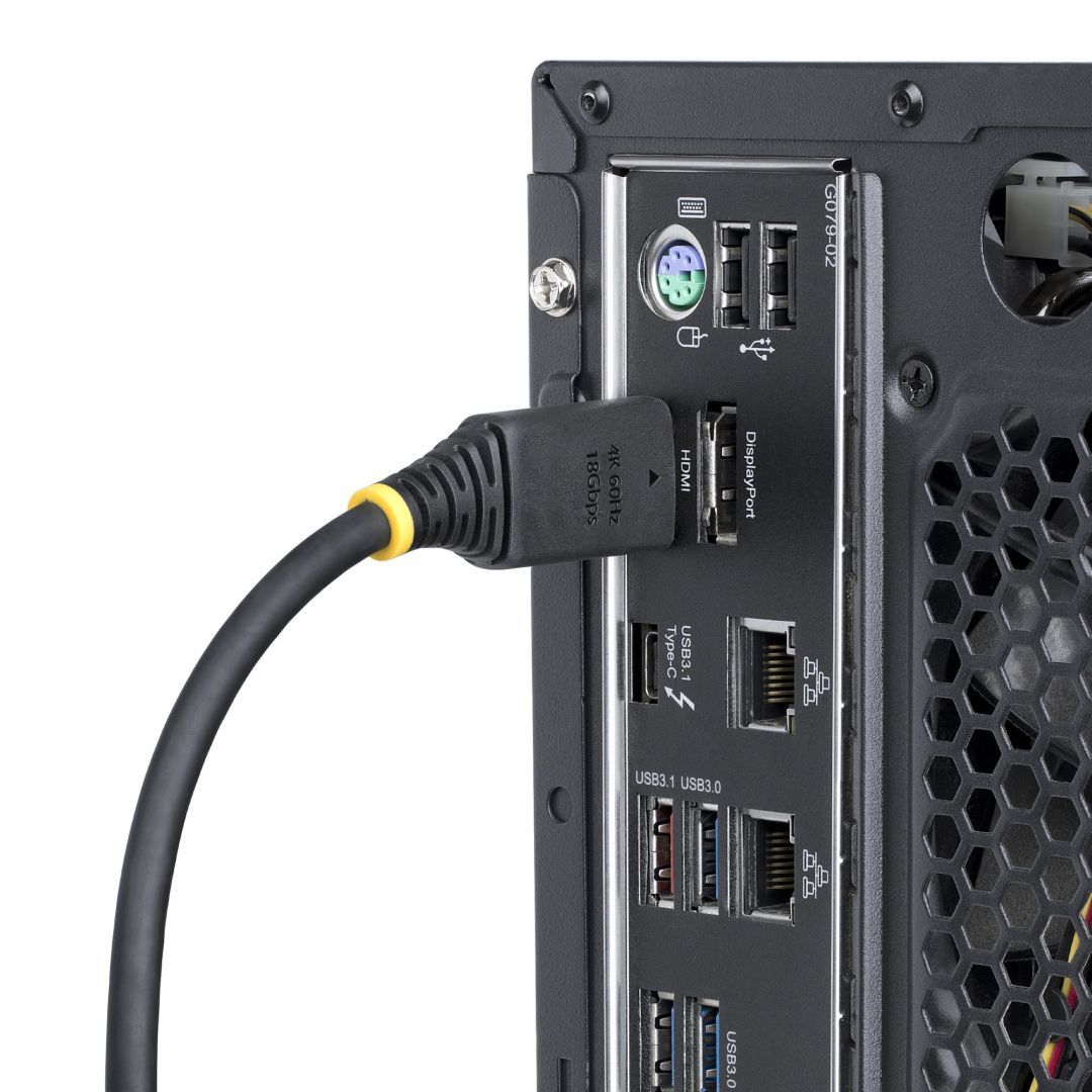 Startech High Speed HDMI Cable with Gripping Connectors 3m Black Startech High Speed HDMI Cable with Gripping Connectors 3m Black