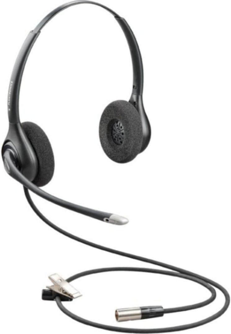 Poly Plantronics HW261N-DC Quick Disconnect Headset Black Poly Plantronics HW261N-DC Quick Disconnect Headset Black
