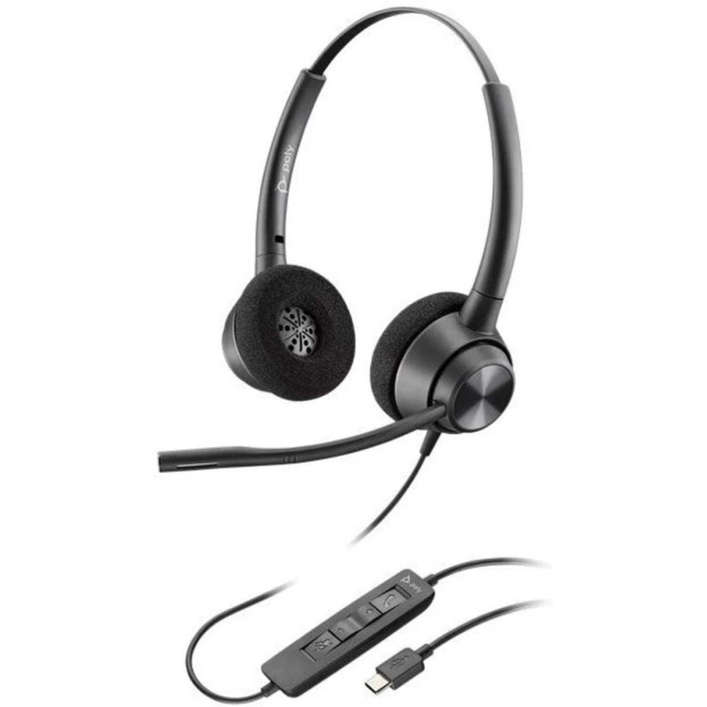 Poly Plantronics EncorePro 320 USB-C Headset Black Poly Plantronics EncorePro 320 USB-C Headset Black
