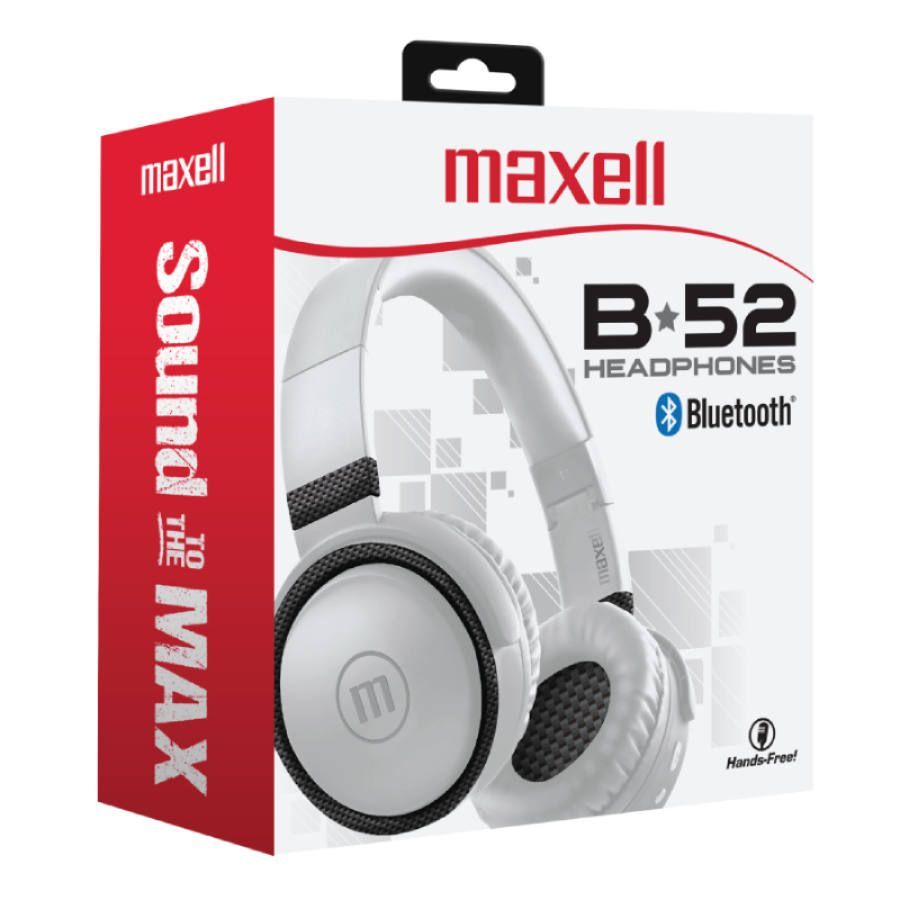 Maxell HB-BTB52 Bluetooth Headphone White Maxell HB-BTB52 Bluetooth Headphone White