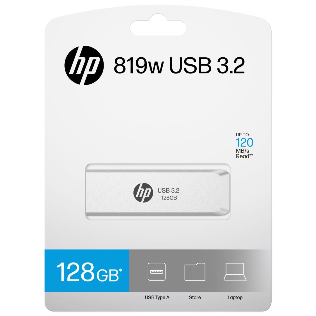 PNY 128GB HP 819W USB3.2 Matte Silver