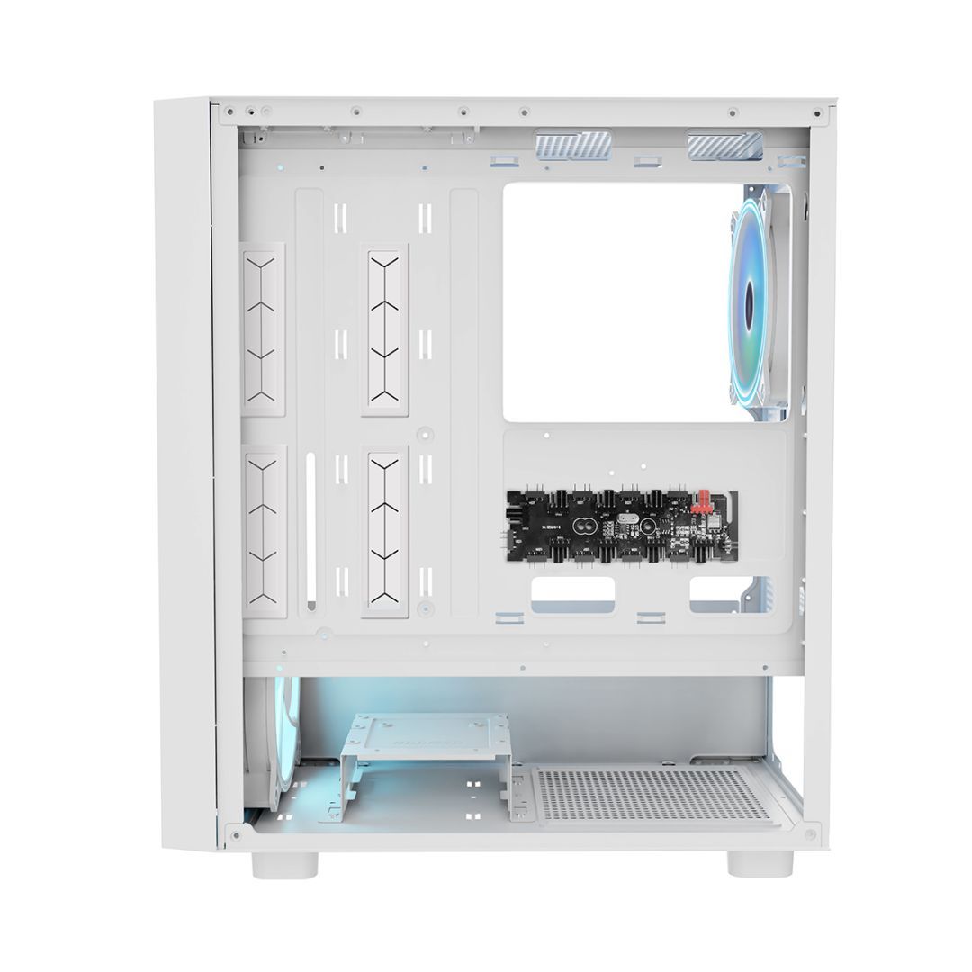 Modecom Breeze ARGB Flow Tempered Glass White