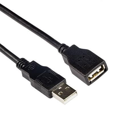 ACT USB 2.0 A male to USB A female 3m Black ACT USB 2.0 A male to USB A female 3m Black