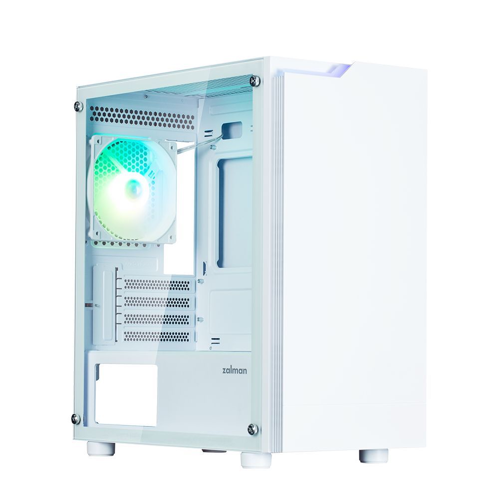 Zalman T4 Plus RGB Tempered Glass White Zalman T4 Plus RGB Tempered Glass White